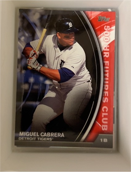 2016 Topps Update 500 HR Futures Club #500-1 Miguel Cabrera — front