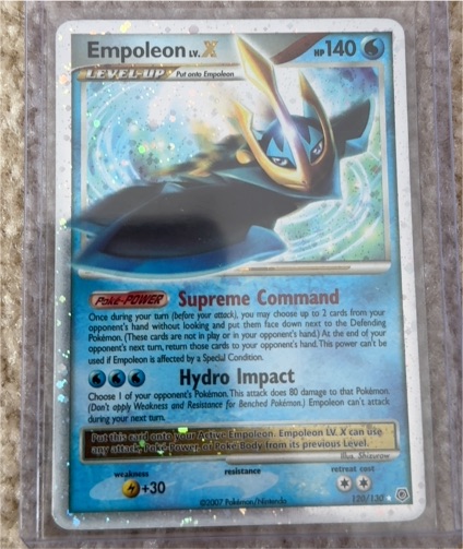 2007 Pokémon Diamond & Pearl #120 Empoleon LV.X — front