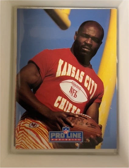 1991 Pro Line Portraits #127 Christian Okoye — front