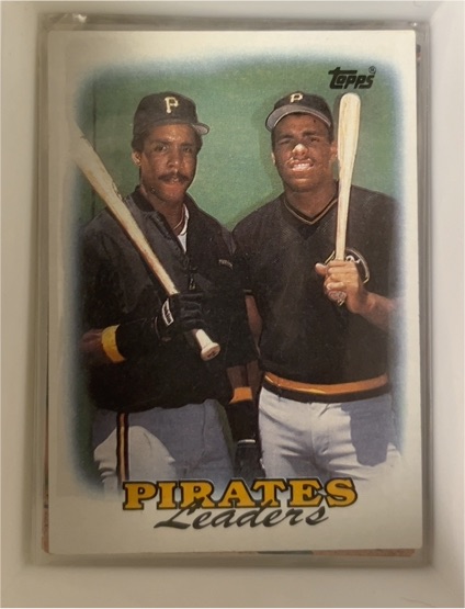 1988 Topps #231 Pirates Leaders Barry Bonds / Bobby Bonilla — front