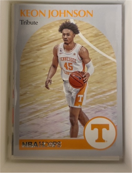 2021 Panini Chronicles Hoops Draft Picks #56 Keon Johnson Tribute RC — front