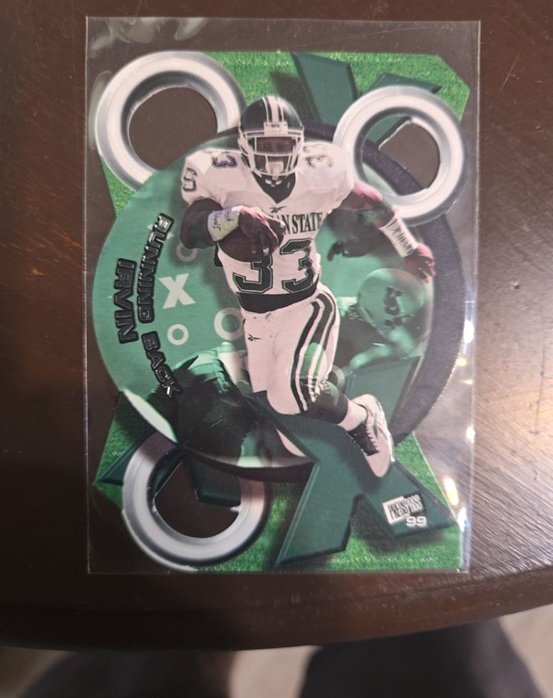 1999 Press Pass XO Die-Cut #XO18 Sedrick Irvin — front
