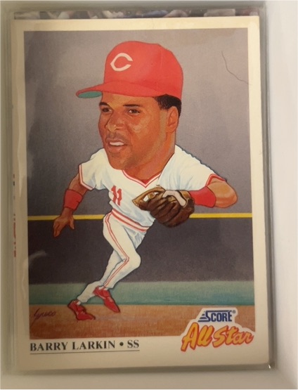 1991 Score #666 Barry Larkin — front