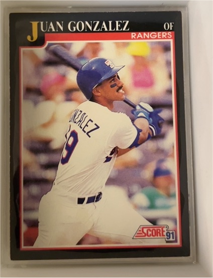 1991 Score #805 Juan Gonzalez — front