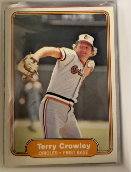 1982 Fleer #160 Terry Crowley Baltimore Orioles — front