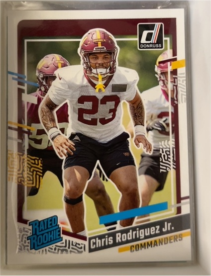 2023 Donruss #398 Chris Rodriguez Jr. — front