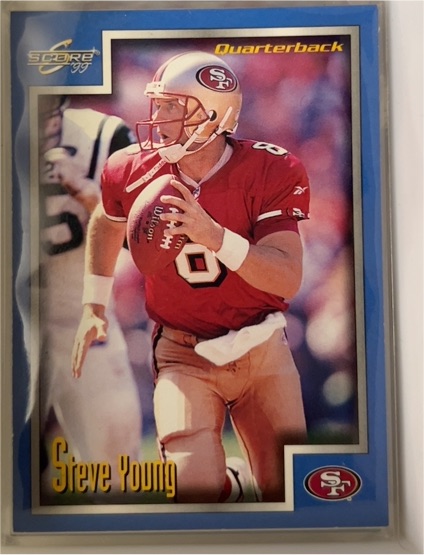 1999 Score #74 Steve Young — front