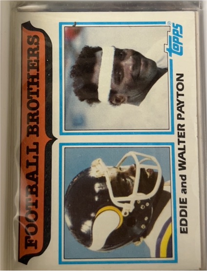 1982 Topps #269 Football Brothers Eddie Payton and Walter Payton — front