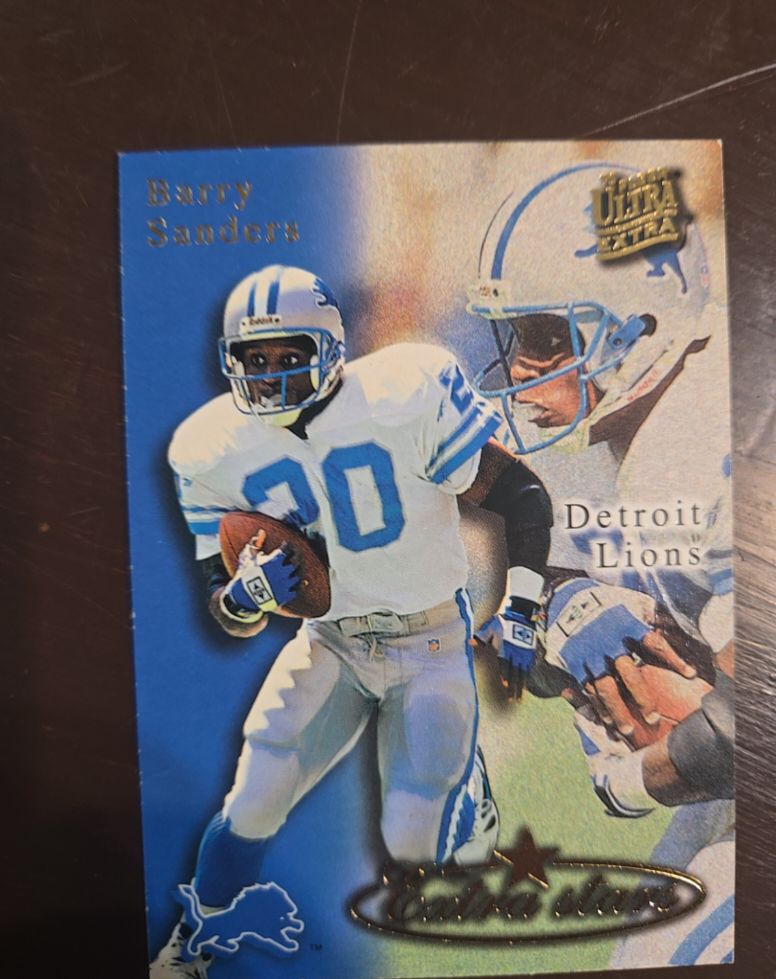 1995 Fleer Ultra Extra Stars #489 Barry Sanders — front