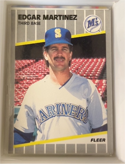 1989 Fleer #552 Edgar Martinez — front