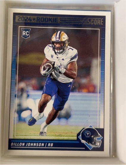 2024 Panini Score #301 Dillon Johnson — front