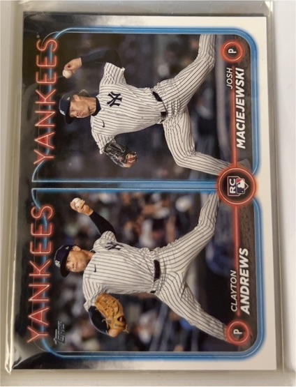 2024 Topps Update #US163 Clayton Andrews / Josh Maciejewski — front