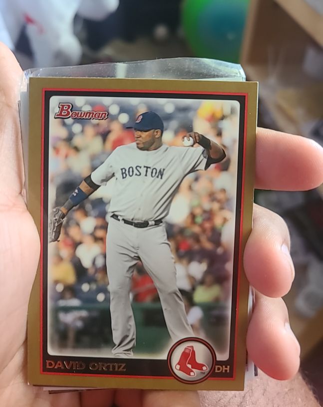 2010 Bowman Baseball Gold #73 David Ortiz — front