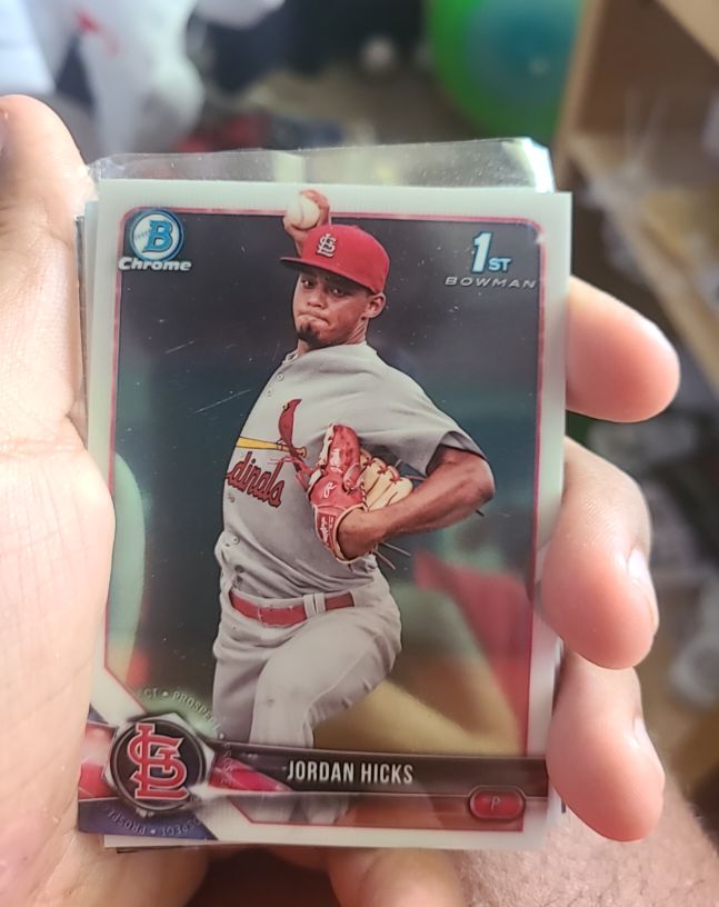 2018 Bowman Chrome Prospects #BCP123 Jordan Hicks — front
