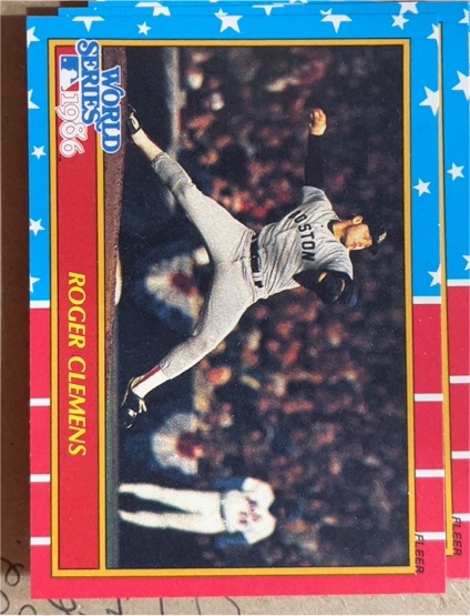 1987 Fleer #3 Roger Clemens — front