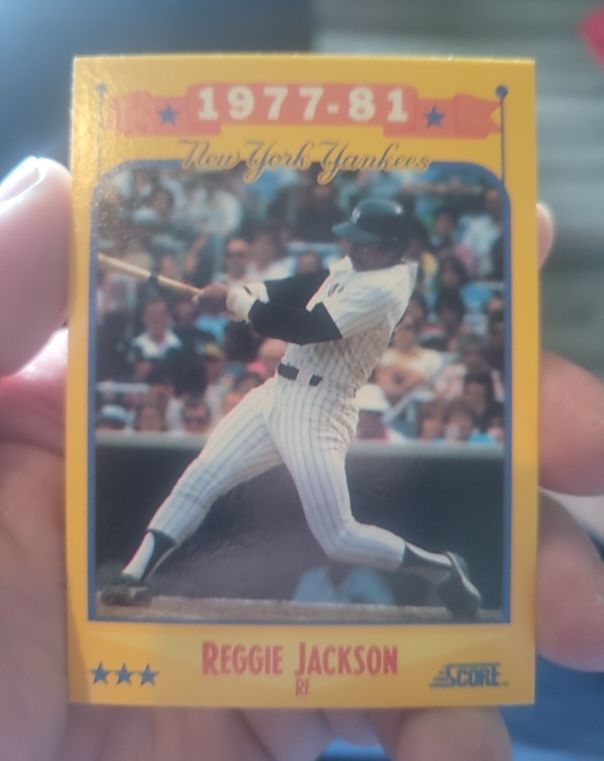 1988 Score #502 Reggie Jackson — front