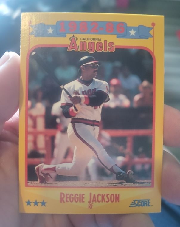 1988 Score #503 Reggie Jackson California Angels — front