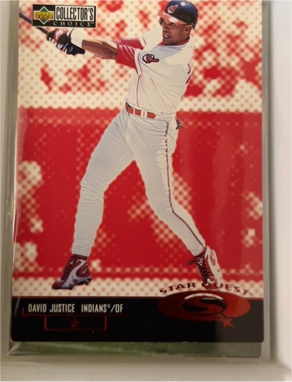 1998 Upper Deck Collector's Choice StarQuest #SQ23 David Justice — front