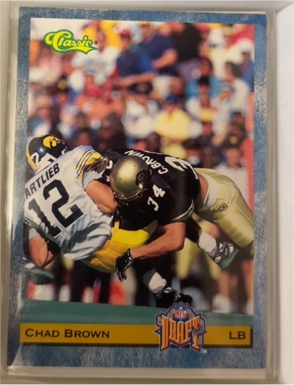 1993 Classic #76 Chad Brown — front