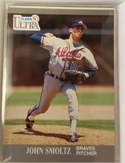1991 Fleer Ultra #12 John Smoltz Atlanta Braves — front