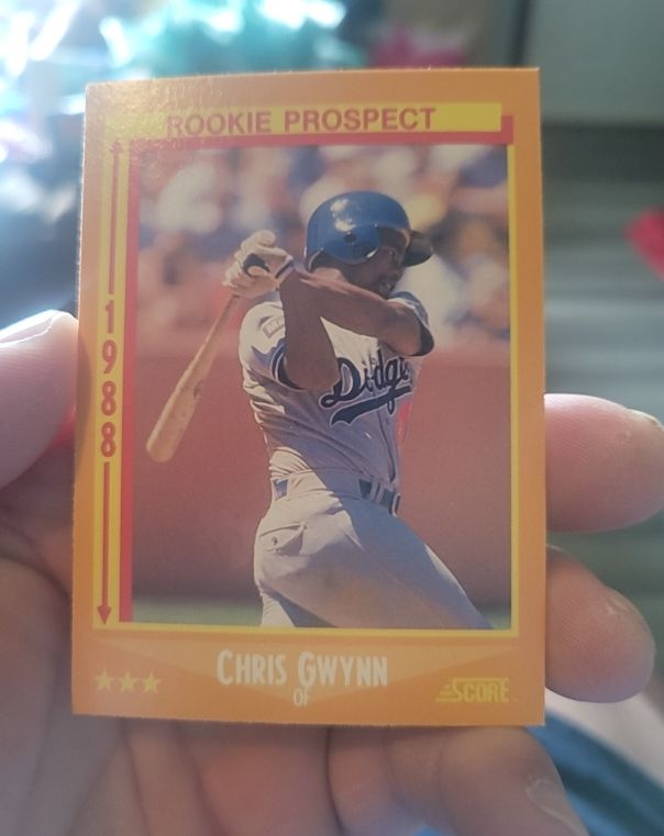 1988 Score #640 Chris Gwynn Rookie Prospect — front