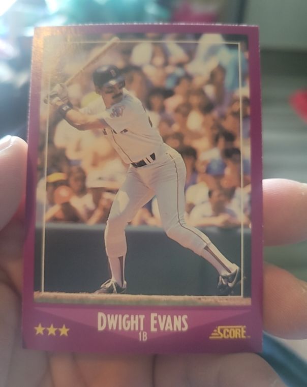 1988 Score #65 Dwight Evans — front