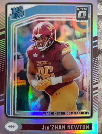 2024 Donruss Optic #252 Jer'Zhan Newton — front