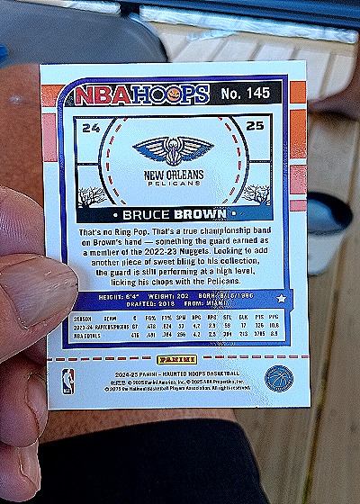 2024-25 Panini NBA Hoops #145 Bruce Brown — back