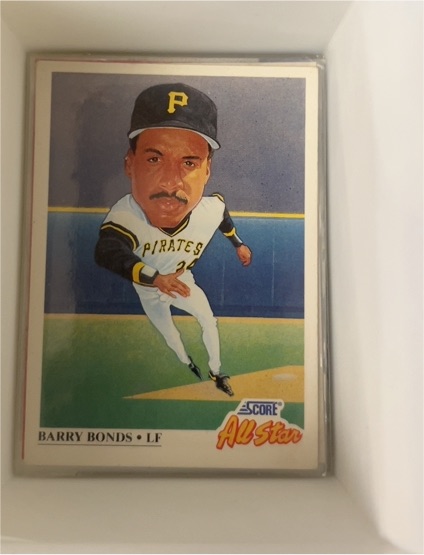 1991 Score #668 Barry Bonds All Star Pittsburgh Pirates — front