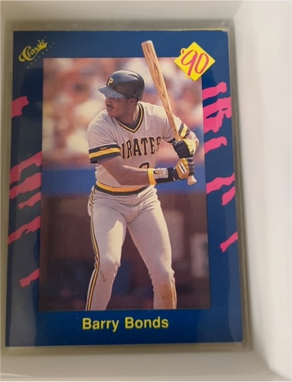 1990 Classic Blue #82 Barry Bonds — front