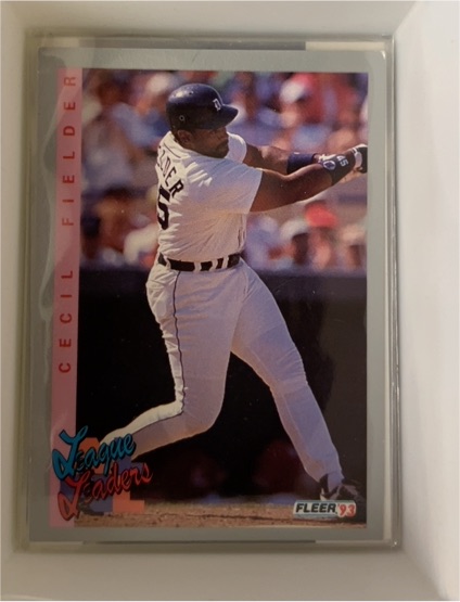 1993 Fleer #345 Cecil Fielder — front