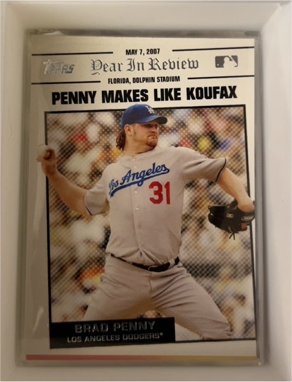2008 Topps #YR37 Brad Penny Year in Review — front