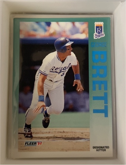 1992 Fleer #154 George Brett — front