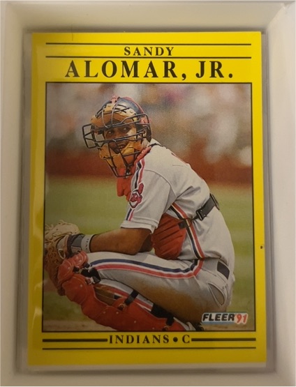 1991 Fleer #359 Sandy Alomar Jr. — front
