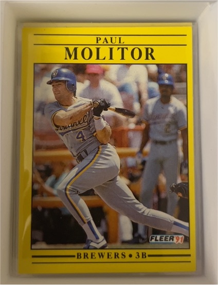 1991 Fleer #591 Paul Molitor — front