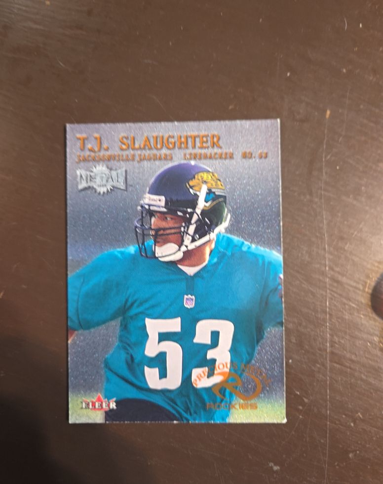2000 Fleer Metal #211 T.J. Slaughter — front