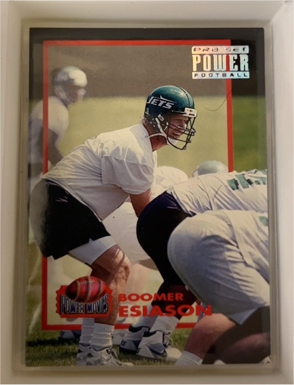 1993 Pro Set Power Football #PM19 Boomer Esiason — front