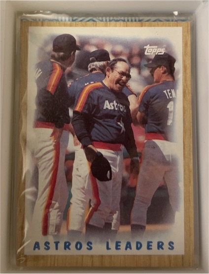 1987 Topps #531 Houston Astros Leaders Yogi Berra — front