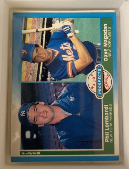 1987 Fleer #648 Phil Lombardi / Dave Magadan — front