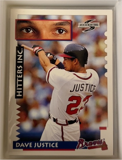 1995 Score #555 Dave Justice — front