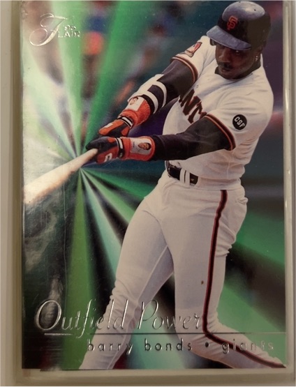 1995 Flair Outfield Power #3 Barry Bonds — front