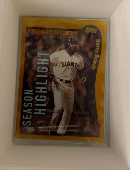 2002 Topps #332 Barry Bonds Season Highlights — front