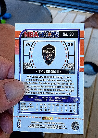 2024-25 Panini NBA Hoops #24-25 Ty Jerome — back