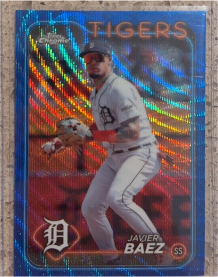 2024 Topps Chrome #109 Javier Baez Prism Refractor — front