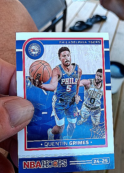 2024-25 Panini NBA Hoops Haunted Hoops #179 Quentin Grimes — front