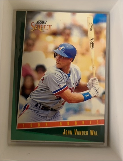 1992 Score Select #323 John Vander Wal — front