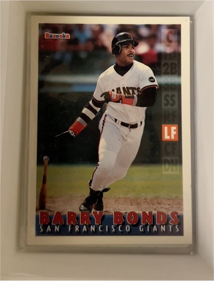 1995 Topps Bazooka #20 Barry Bonds — front