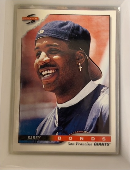 1996 Score Dugout Collection #65 Barry Bonds — front