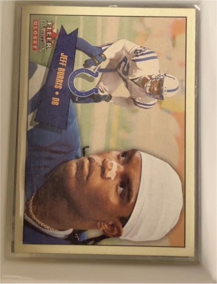 2001 Fleer Tradition #264 Jeff Burris — front