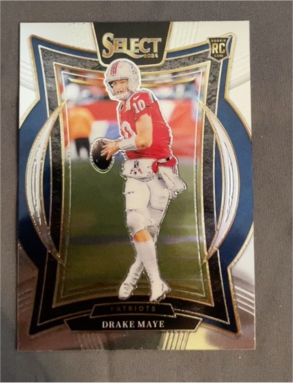 2024 Panini Select Concourse #27 Drake Maye Rookie Patriots — front